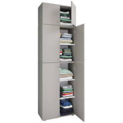 Drehtürenschrank 70 cm Lona XXL Grau