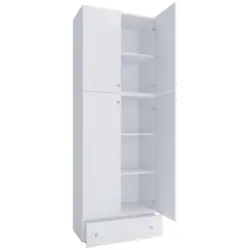 Drehtürenschrank B: 70 Cm Lona Xxl Weiß