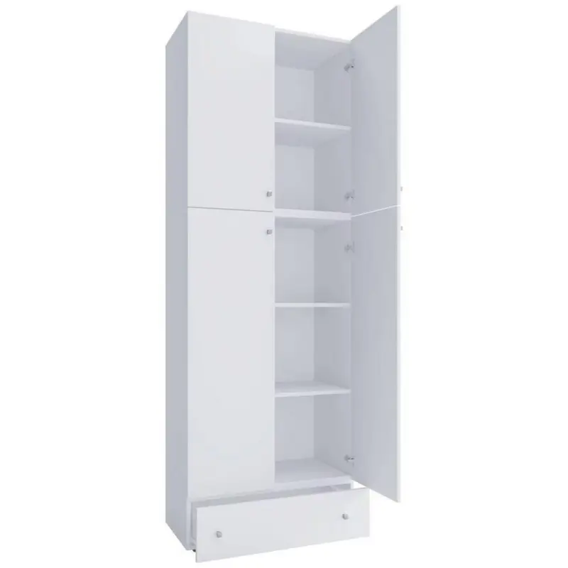 Drehtürenschrank B: 70 Cm Lona Xxl Weiß
