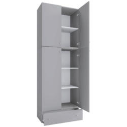 Drehtürenschrank B: 70 Cm Lona Xxl Grau