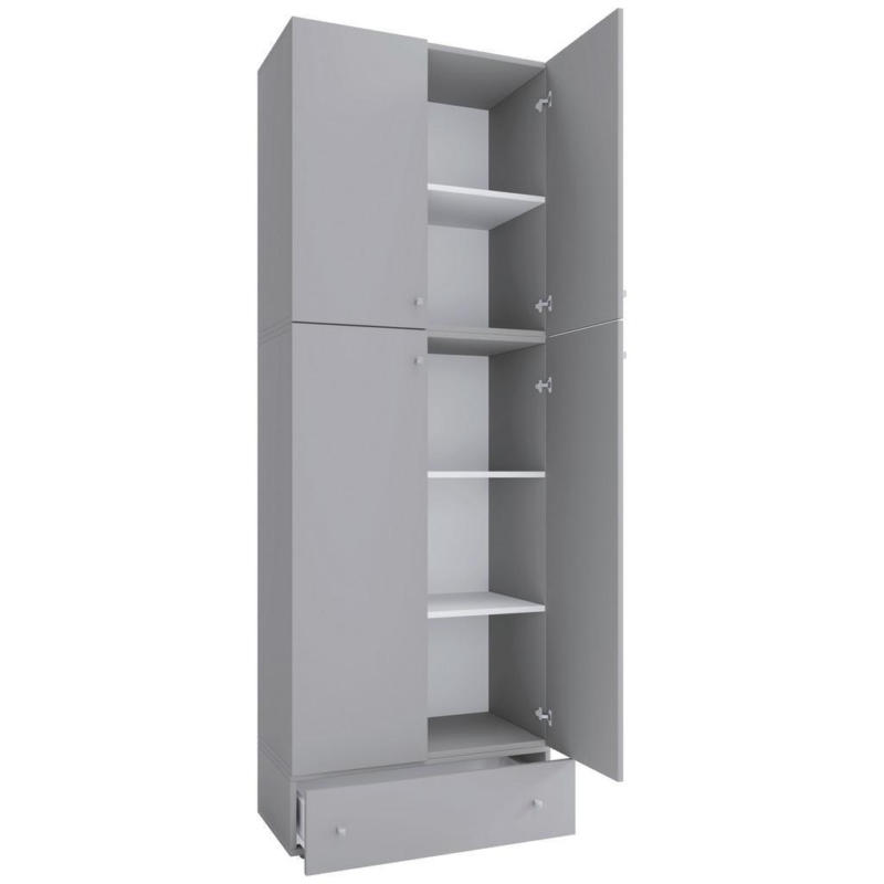 Drehtürenschrank B: 70 Cm Lona Xxl Grau