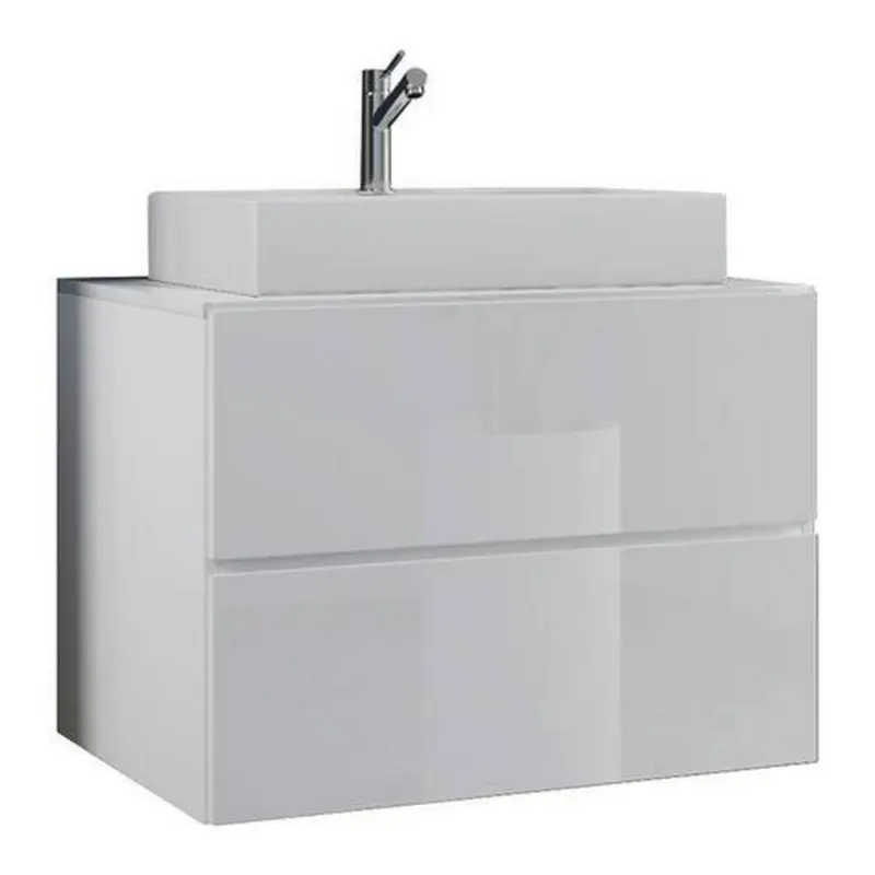 Waschbecken Mit Unterschrank B: 80 Cm Weiß