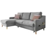 Möbelix Ecksofa Valentina Grau S: 150/228 cm