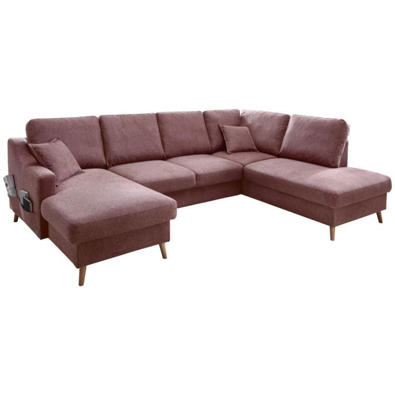 Wohnlandschaft Valentina Mit Schlaffunktion Rosa