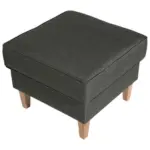 Möbelix Polsterhocker Lorris Anthrazit Flachgewebe H: 53 Cm