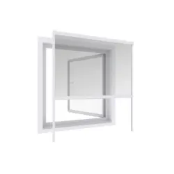 Fliegengitter Rollo 100x160 Cm Weiß Ohne Bohren