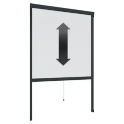 Fliegengitter Fenster 130x160 Cm Anthrazit Ohne Bohren