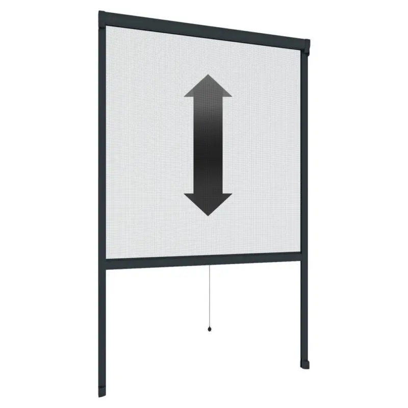 Fliegengitter Fenster 130x160 Cm Anthrazit Ohne Bohren