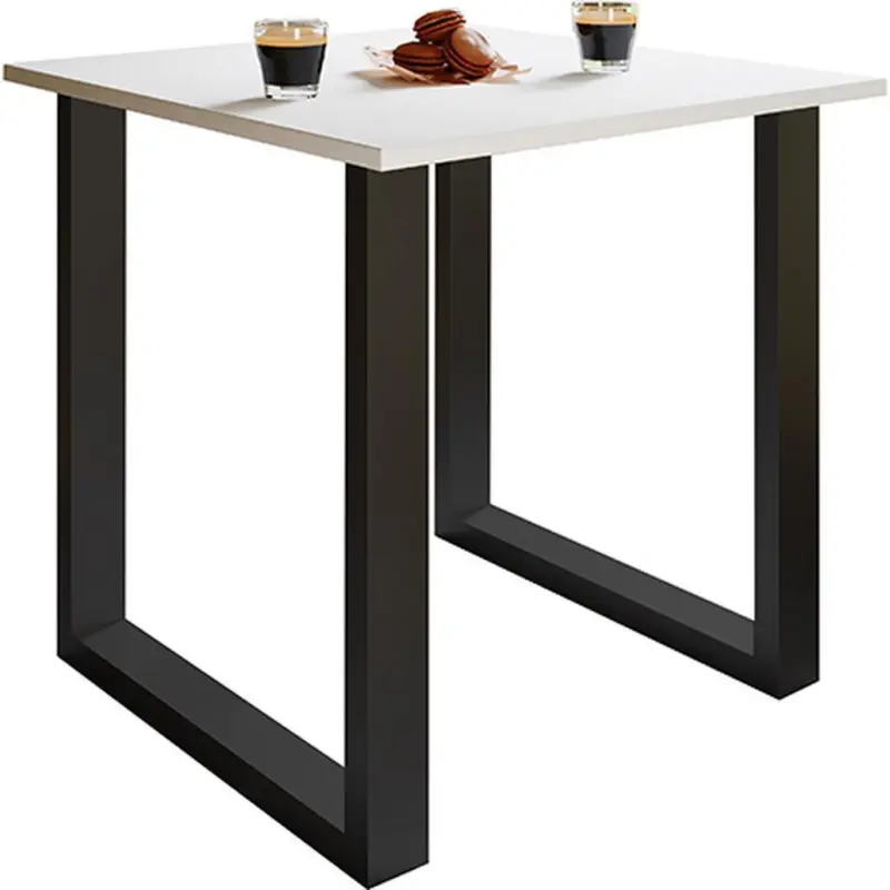 Esstisch Xona 80x50 cm Schwarz/Weiß