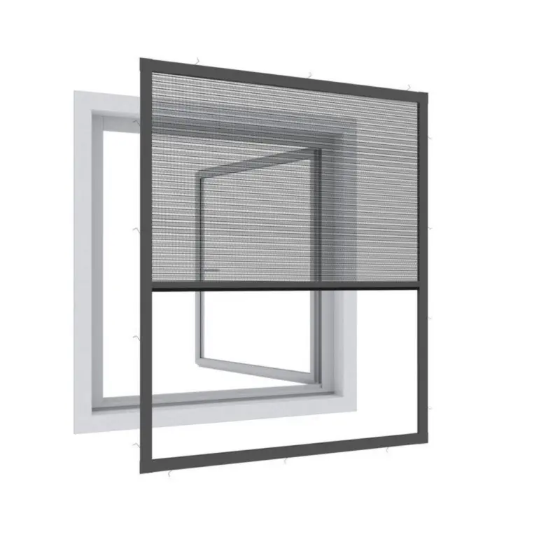 Fliegengitter Fenster 130x150 Cm Anthrazit