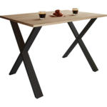 Möbelix Esstisch Xona 110x50 cm Schwarz/Eiche Dekor