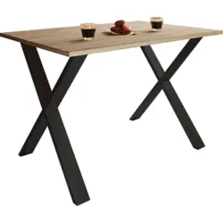 Esstisch Xona 140x50 cm Schwarz/Eiche Dekor
