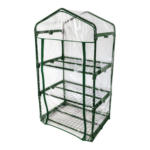 Möbelix Balkongewächshaus Transparent Metall H: 128cm 3 Ebenen