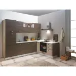 Möbelix Einbauküche Eckküche Möbelix Sofia 270x195 Cm Silbereiche Dekor