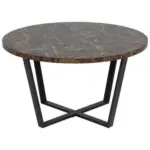 Möbelix Couchtisch Rund Amble Braun/Schwarz