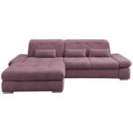 Möbelix Ecksofa mit Schlaffunktion Dalida Brombeere Chenille