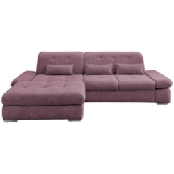 Ecksofa Mit Schlaffunktion Dalida Brombeere Chenille