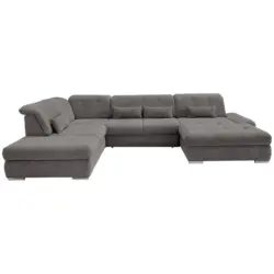 Wohnlandschaft Dalida Mit Schlaffunktion Braun/grau