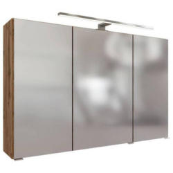 Spiegelschrank Pienza Led 3 Türen BxHxT: 100x64x20 cm