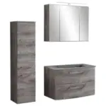 Möbelix Badmöbel-set 3-tlg. Stockholm B: 110 Cm Grau