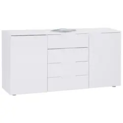 Kommode 160cm Hilton, Weiß Hilton