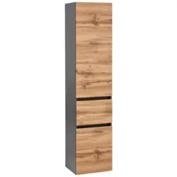 Hochschrank Kopenhagen B: 40 Cm Graphit-/eichefarben