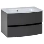 Möbelix Waschbecken Mit Unterschrank Kopenhagen B: 80 Cm Grau/weiß