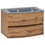 M&ouml;belix Waschbecken mit Unterschrank Kopenhagen B: 80cm Eiche Dekor