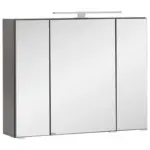 Möbelix Spiegelschrank Kopenhagen Led 3 Türen 80x64x20 cm