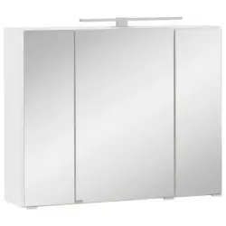 Spiegelschrank Kopenhagen Led 3 Türen 80x64x20 Cm