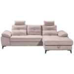 Möbelix Ecksofa mit Schlaffunktion Auckland Rosa