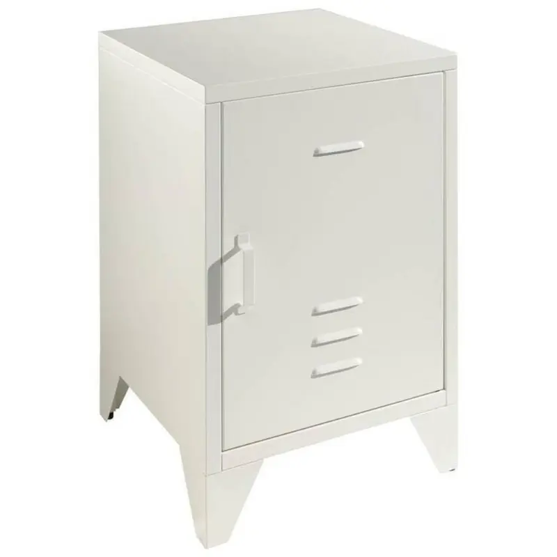 Nachtkästchen Bronxx Weiß B: 40 cm