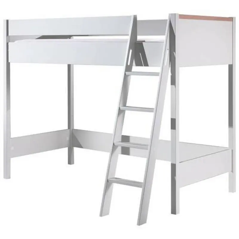 Hochbett London Wei&szlig; 90x200cm