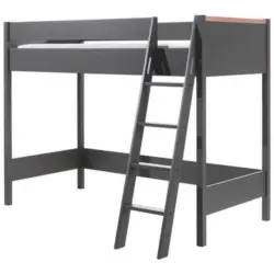 Hochbett London Dunkelgrau 90x200 Cm