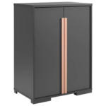 Möbelix Kinderkleiderschrank London Anthrazit B: 86 Cm