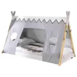 Möbelix Hausbett Tipi Weiß lackiert 90x200cm