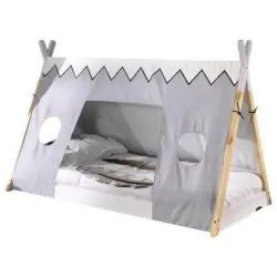 Hausbett Tipi Weiß lackiert 90x200cm
