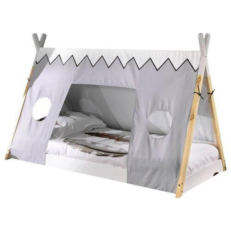 Hausbett Tipi Weiß lackiert 90x200cm