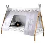 Möbelix Hausbett Tipi Weiß lackiert 90x200cm