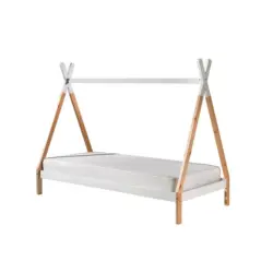 Hausbett Tipi Weiß Lackiert 90x200cm