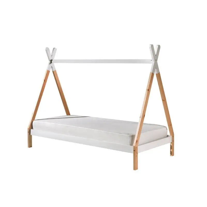 Hausbett Tipi Weiß Lackiert 90x200cm