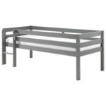 Möbelix Hochbett Pino Grau Lackiert 90x200 Cm