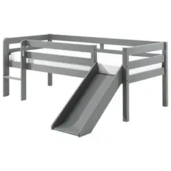 Spielbett Grau Lackiert 90x200 Cm