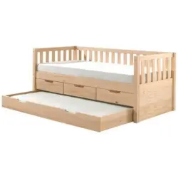 Ausziehbett Fritz Kieferfarben Inkl. Bettkasten 90x200cm