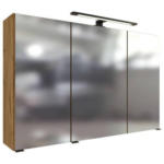 Möbelix Spiegelschrank Manchester Led 3 Türen 100x64x20 cm
