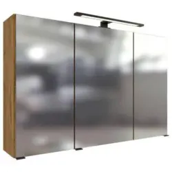 Spiegelschrank Manchester Led 3 Türen 100x64x20 cm