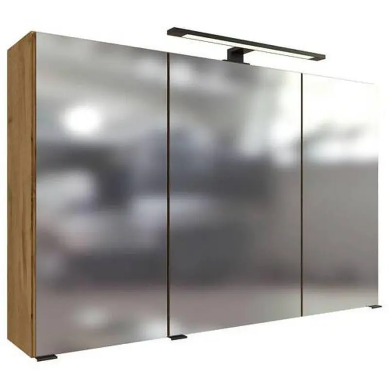 Spiegelschrank Manchester Led 3 Türen 100x64x20 cm