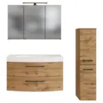 Möbelix Badmöbel-set Manchester B: 130 Cm Eiche Wotan Dekor