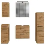 Möbelix Badmöbel-set Manchester B: 120 Cm Eiche Wotan Dekor