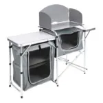 Möbelix Campingschrank Faltbar Mit Windschutz, Grau, B: 146cm